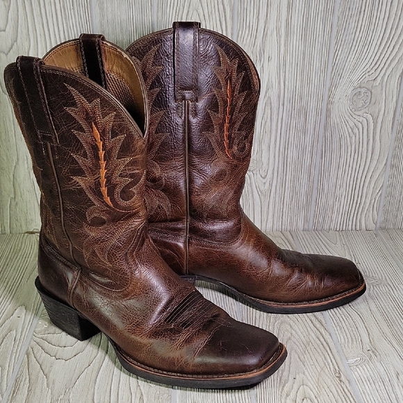 Ariat Mens Sport Outfitter Western Boot Wicker Cowboy Boots Size 9D - Picture 1 of 16